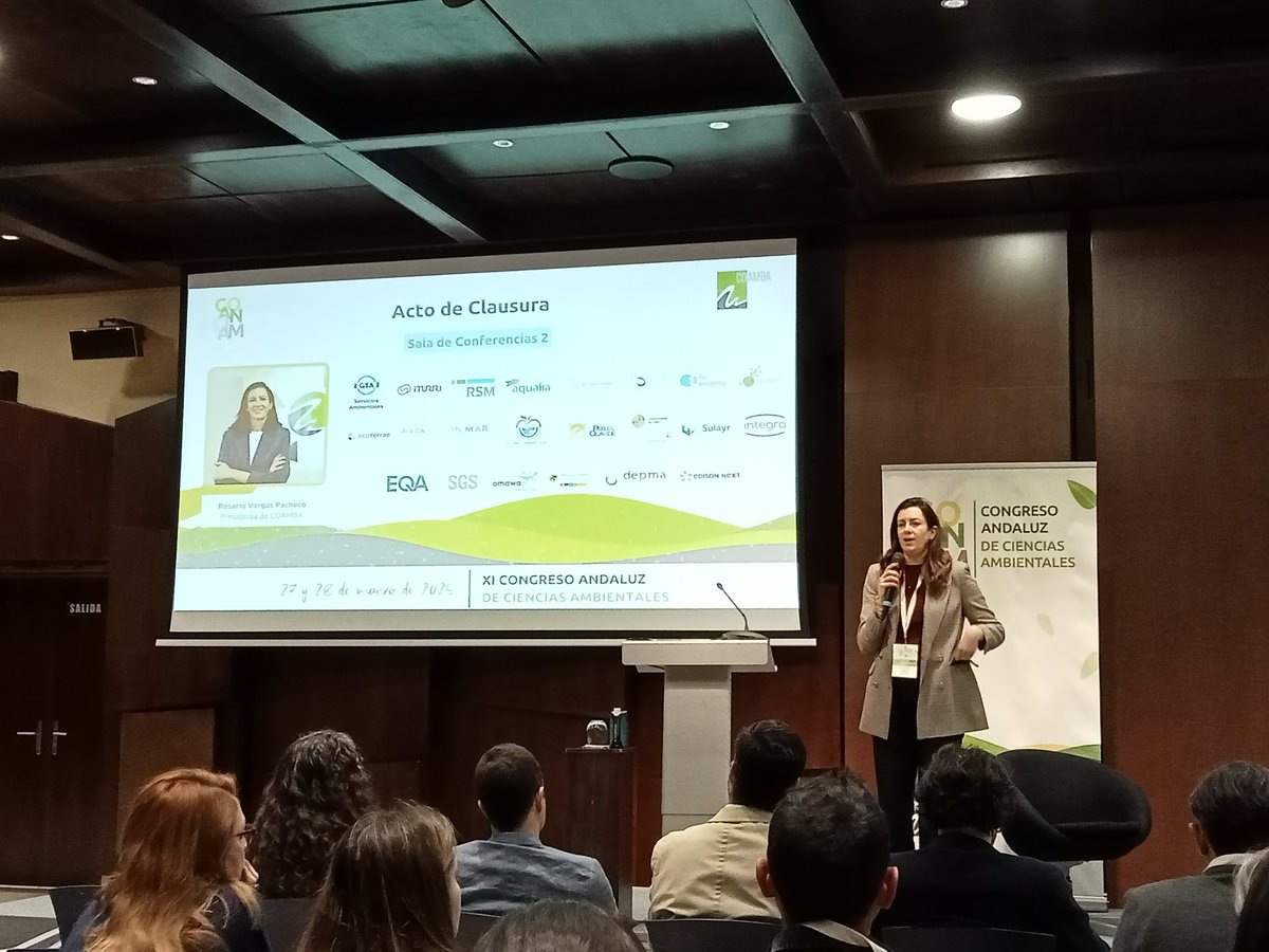 Emotivo acto de clausura de nuestro congreso <a href="/RV_Pac/">RosarioVargas</a>, GRACIAS a todas las personas y organizaciones que han formado parte #COANCIAM #CienciasAmbientales