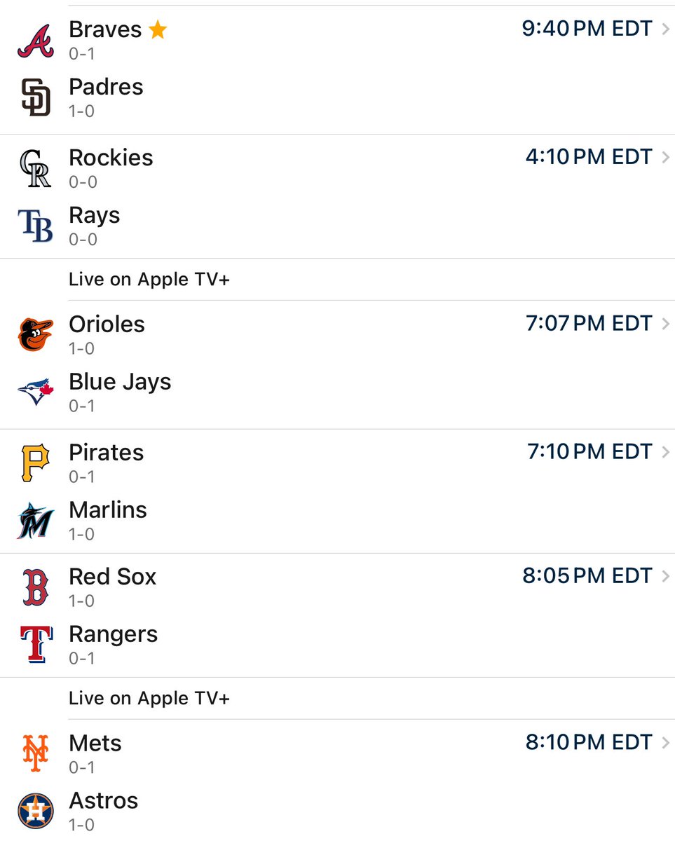 CoachDaMurph's tweet photo. Day 2 of Opening Series Games! Big wins yesterday for the Orioles and the White Sox. Can the @Braves and the @Mets turn it around today?
Did your team win? Drop your team⬇️
Here’s your @MLB game schedule. Let’s Play Ball! #MLB #ChopEm #amazingmets #NYMets https://t.co/iFiFiSTNb2