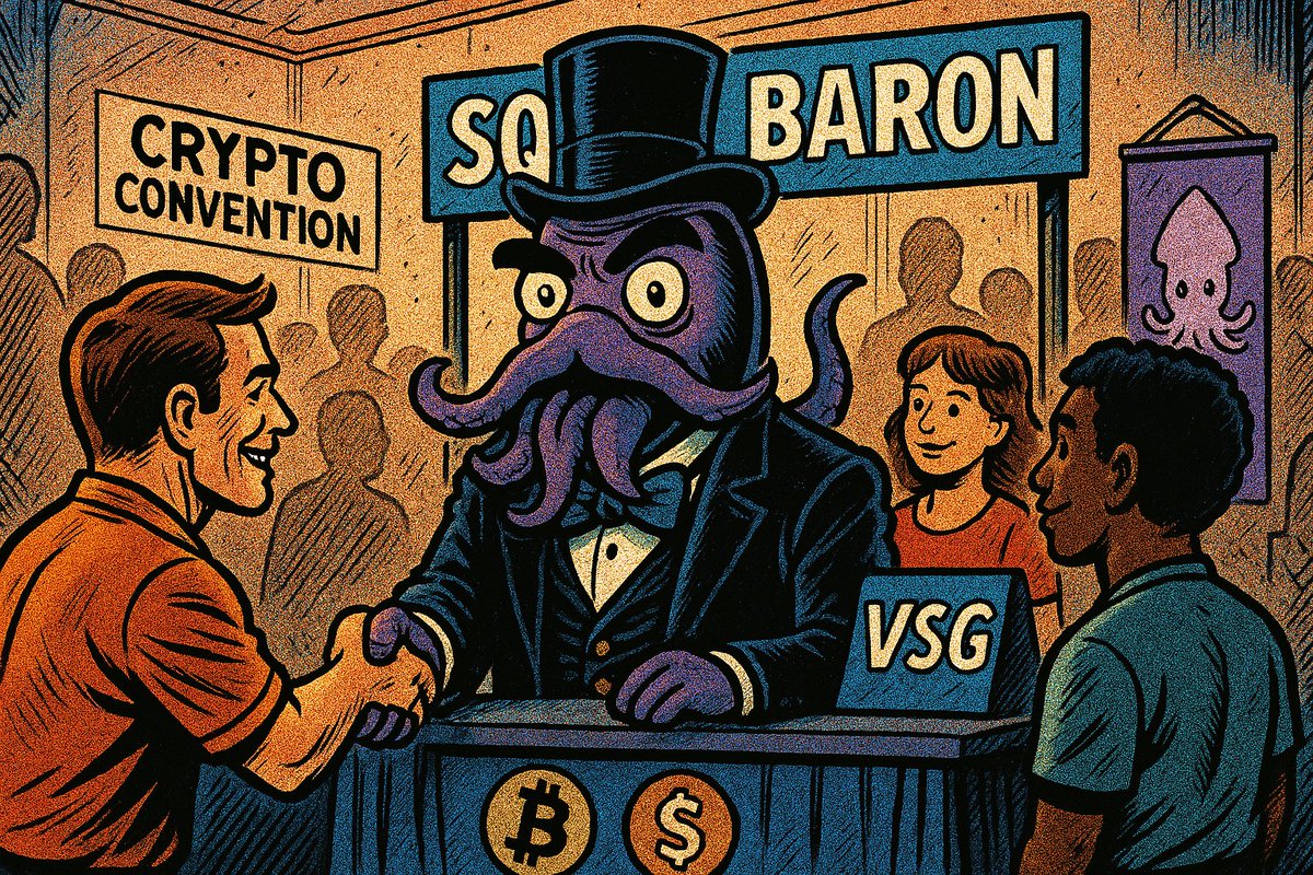 SquidBaronVSG's tweet photo. $SquidBaron is making waves 🌊

In Spaces daily 🧠
Ep 4 just dropped & we already got sponsors. 🦑unheard of🦑
New co-host on deck @Usoraz_VSC perfect time, perfect flow
Think Last Podcast on the Left vibes
@LPontheleft

Already one of the most recognized coins on Vector Smart Chain
But we’re not stopping there
We’re going full kraken
From meme to movement

We’re not just a coin. we’re a podcast, a platform, a purpose
We teach, laugh, grow, build
In a divided world, Squid Baron swims in unity
@Spotify 
@Futurist_conf 
@vscchain 
@contractwolf_io 
@BESCLLC 
@joeroganhq