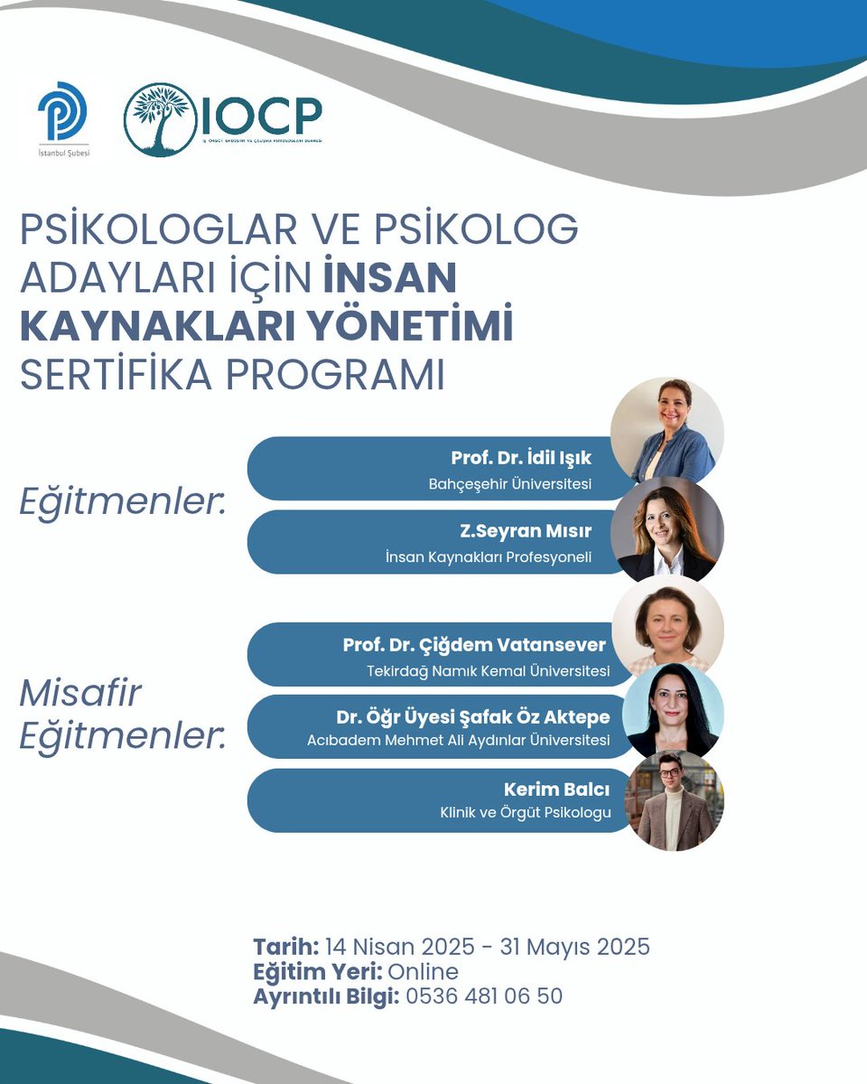 istanbulTPD's tweet photo. Psikologlar ve Psikolog Adayları için İnsan Kaynakları Yönetimi Sertifika Programı https://t.co/XRGDYhe9Z5