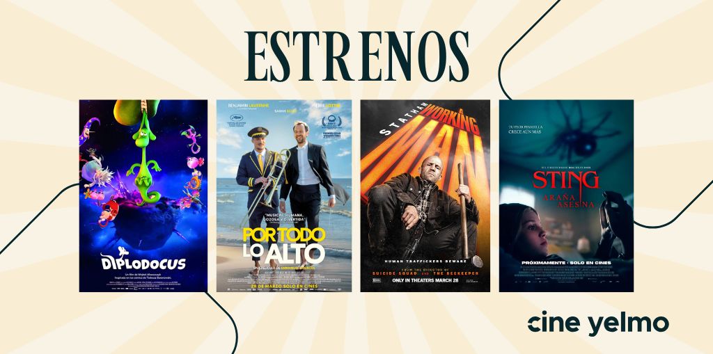 C.C. Vialia Málaga (@ccvialiamalaga) on Twitter photo 🍿 | Finde de #estrenos en
<a href="/CineYelmo/">Cine Yelmo</a>
⭐️ Diplodocus
⭐️ Por Todo lo Alto
⭐️ A Working Man
⭐️ Sting: Araña asesina
Compra ya tus entradas aquí 🎟
yelmocines.es/cartelera/mala… 🍿 | Finde de #estrenos en
<a href="/CineYelmo/">Cine Yelmo</a>
⭐️ Diplodocus
⭐️ Por Todo lo Alto
⭐️ A Working Man
⭐️ Sting: Araña asesina
Compra ya tus entradas aquí 🎟
yelmocines.es/cartelera/mala…