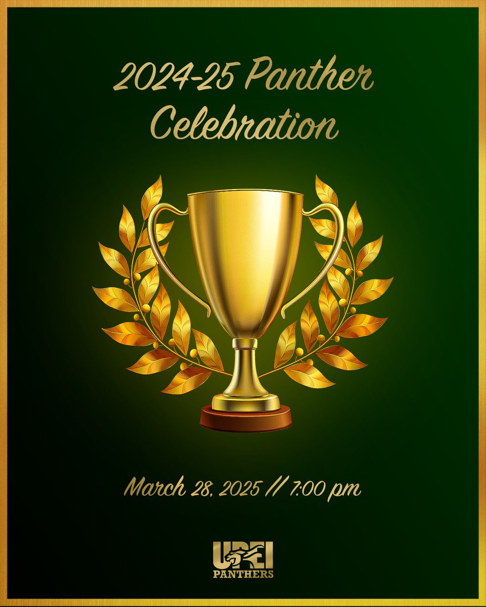 🎉Tonight’s the night!🎉

The 2024-25 Panther Celebration is here!🏆🐾

Tonight we honour the incredible accomplishments of our student-athletes this past season. From unforgettable performances to championship moments, it’s time to celebrate their hard work and dedication.

Who