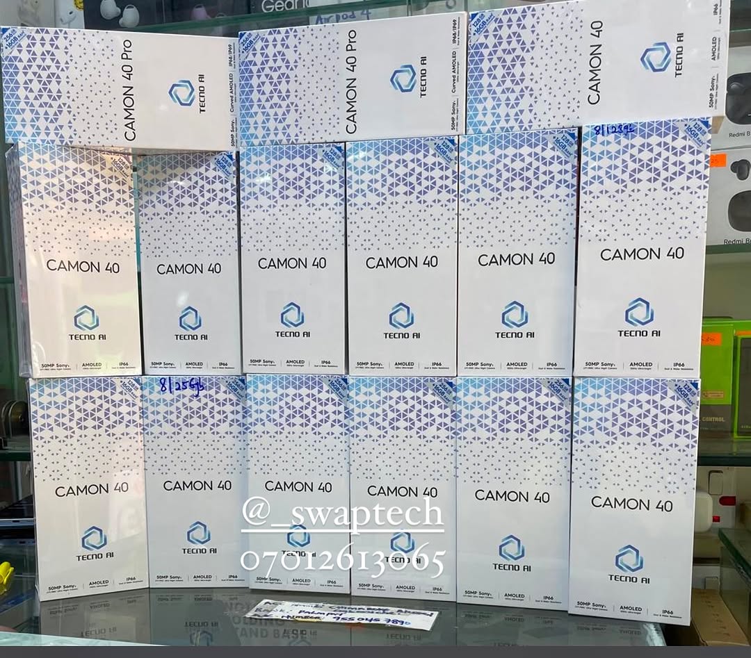 _Swaptech's tweet photo. Great news!  The Tecno Camon 40 is back in stock! Get yours now while supplies last. 

8/128gb 🏷️N285,000
8/256gb 🏷️N330,000
Camon40 pro 🏷️N430,000

📍 (A25 )NEW BANEX PLAZA wuse 2 Abuja ||Opposite zenith bank

ACTIVE LINE ✅
Cyril:07012613065
Valerie: 09123278122 https://t.co/4vJ23Bizi3