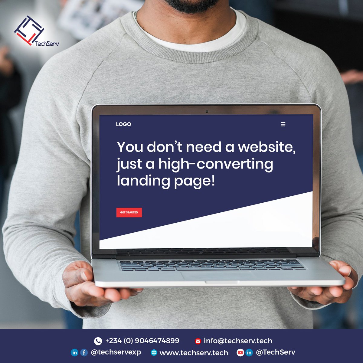 techservexp's tweet image. Skip the full website; what you really need is a high-converting landing page! 🚀 A well-optimized landing page guides visitors to take action, whether it&apos;s signing up, booking a call, or making a purchase. Send us a DM. 

BBnaija Remi Tinubu Deborah Nwosu Signthepetition Abiola