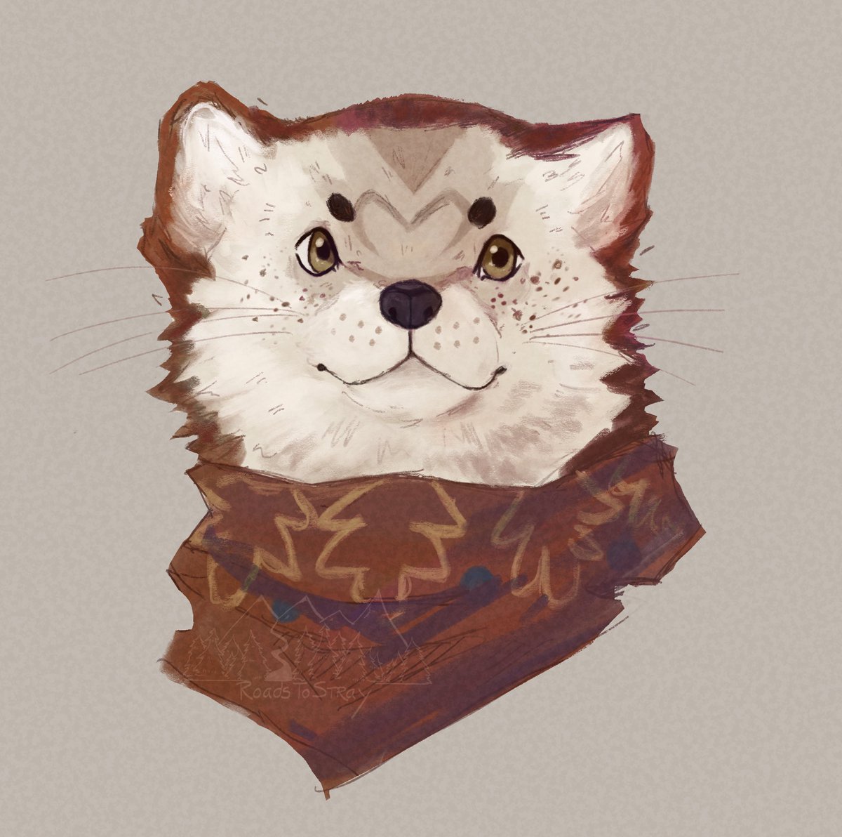 fursona headshot commission for <a href="/catkiis_/">sophia</a> 🫶 tysm for commissioning me