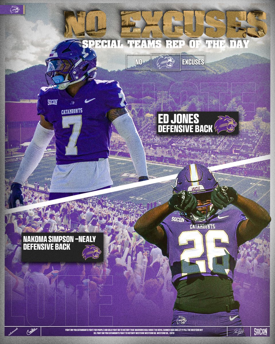 𝐍𝐎 𝐄𝐗𝐂𝐔𝐒𝐄𝐒 
Special Teams Rep of the Day❗️

#NoExcuses » #LOTE