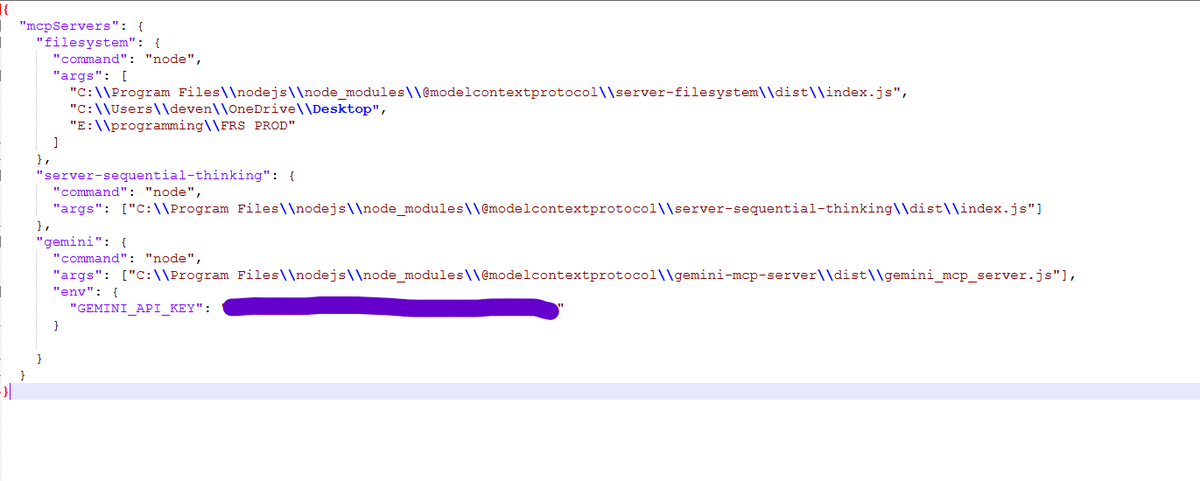 devendra_code's tweet image. After long time websearch, trying on system and checking logs could set up #mcp_server. Its is quite simple but the official guide is not sufficient.
You need to install clone of each MCP servers that you wanna use.