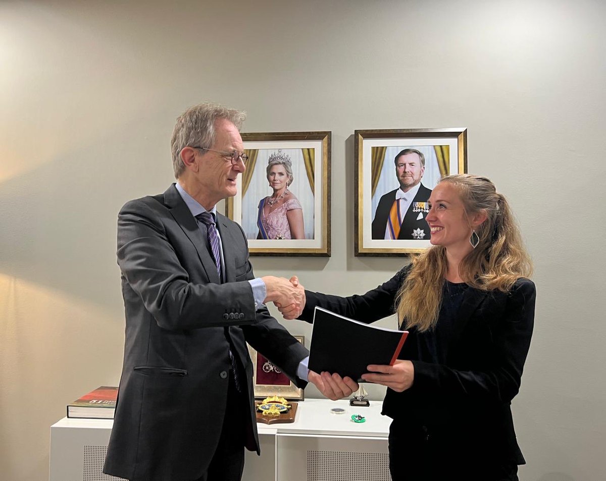Happy to welcome my compatriot Evie Deelstra and her lovely family to our embassy. They have been doing so much good work in Albania for years now. Evie presented her ambitious business plan for a “Shtepia e Drites”, a residence for disabled adults. A great next step, Evie!