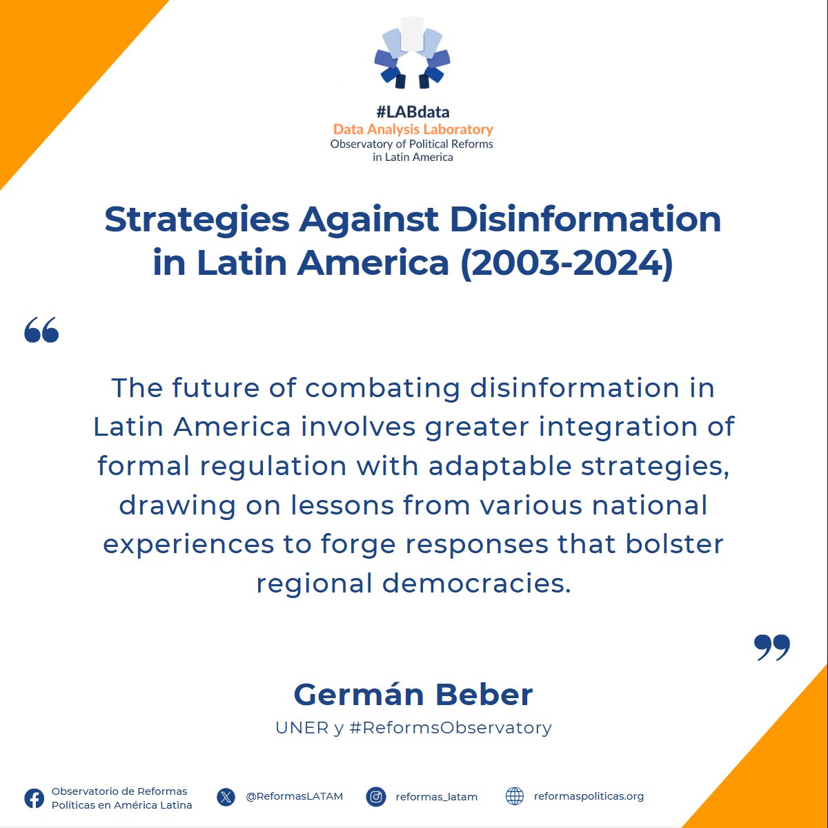 Observatorio de Reformas Políticas América Latina tweet media
