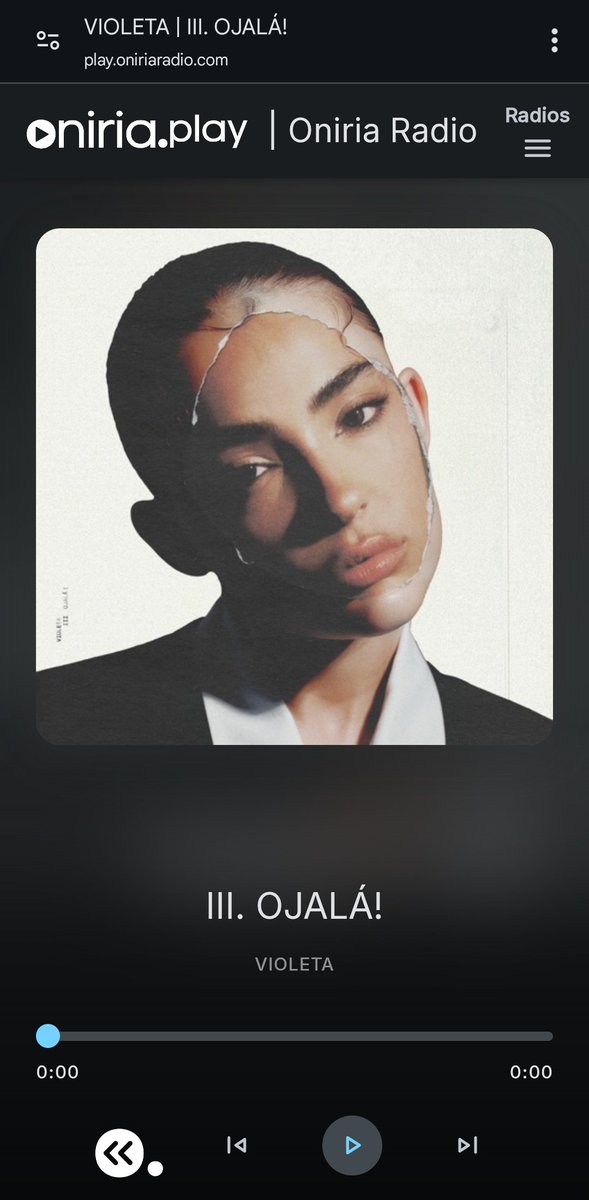 📢 Hoy es VIERNES DE ESTRENOS y en Oniria Radio ya estamos disfrutando de uno de los más esperados esta semana:

🙏🏼 VIOLETA (<a href="/HFVioleta/">La Nefervivi</a>) con III. OJALÁ!

📻 Radio DAB en Madrid / Tenerife / Zaragoza / Albacete
🎧 play.oniriaradio.com

#NewMusicFriday
OJALÁ IS OUT