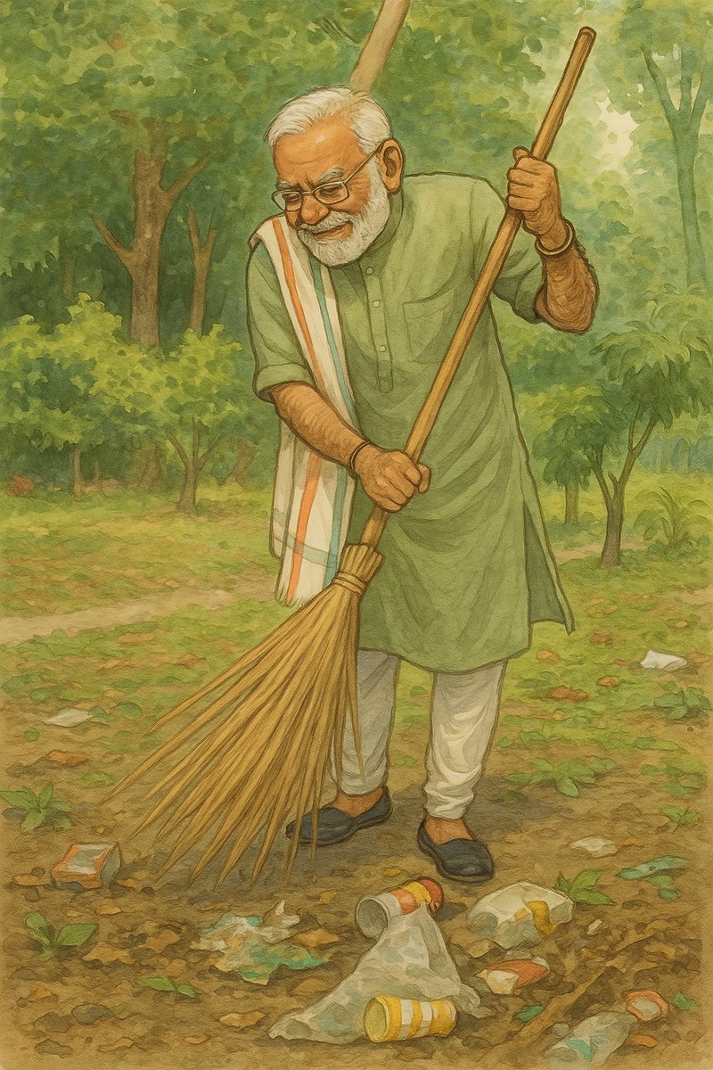 BJP4Gujarat's tweet photo. Leading with Vision, Empowering a Nation.

#Ghibli
#PMModiInGhibli https://t.co/0EphK0Ztou