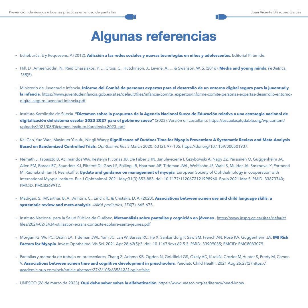 juanviblazquez's tweet photo. Recomendaciones y algunas referencias tras la charla de ayer en Colegio Agustinos Valencia @CatherineLEcuye @PDuchement y otros https://t.co/gbBaJ4punS