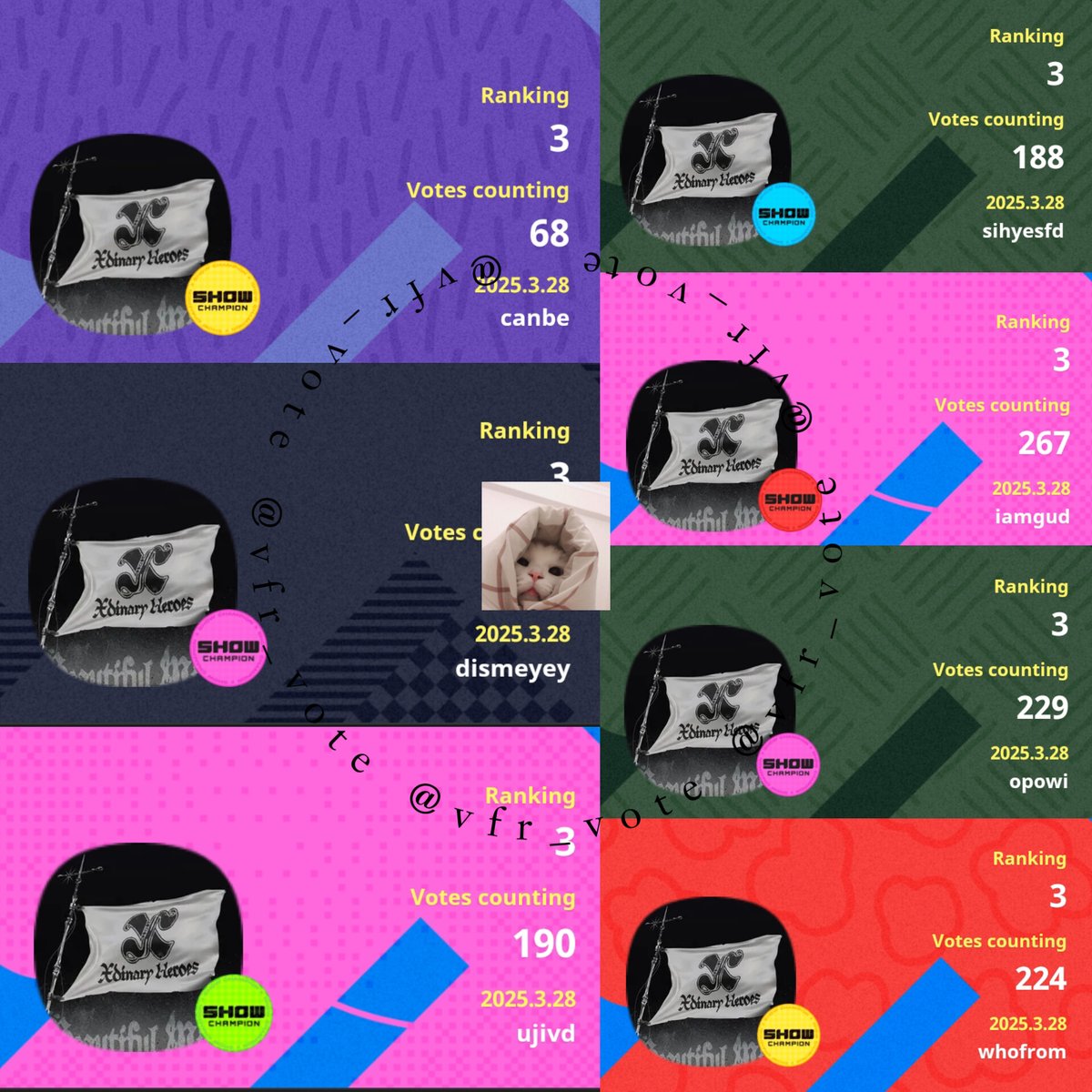 vfr_vote's tweet photo. [ #VFR_proof ] 
SHOW CHAMPION ! 
The 1st week of April 

Proof  #XdinaryHeroes
Congratulation! THIS IS A GIFT🥳
14.800 💙 for #XdinaryHeroes

Thank you for trust me ❤️ don't Forget to follow me ❤️
tag @igetmixxtified @siomayjoget @lorxhj @skynsunn https://t.co/2JAcMCs3ML