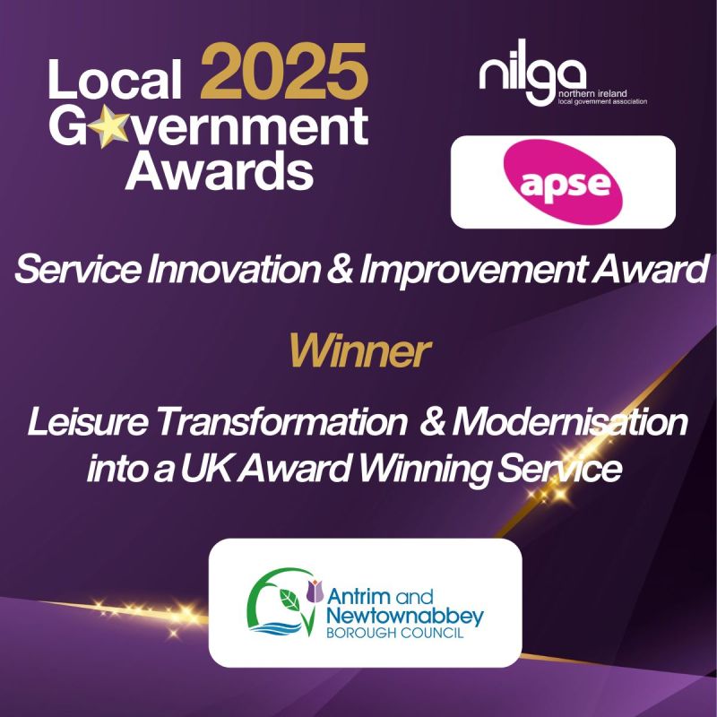 🎉 Exciting News! 🎉  

Last night, our incredible Leisure Team took home the Award for Service Innovation and Improvement at the NILGA #LocalGovernmentAwards for their outstanding “Transformation and Modernisation into a UK Award Winning Service!” 🏆 

 These prestigious awards
