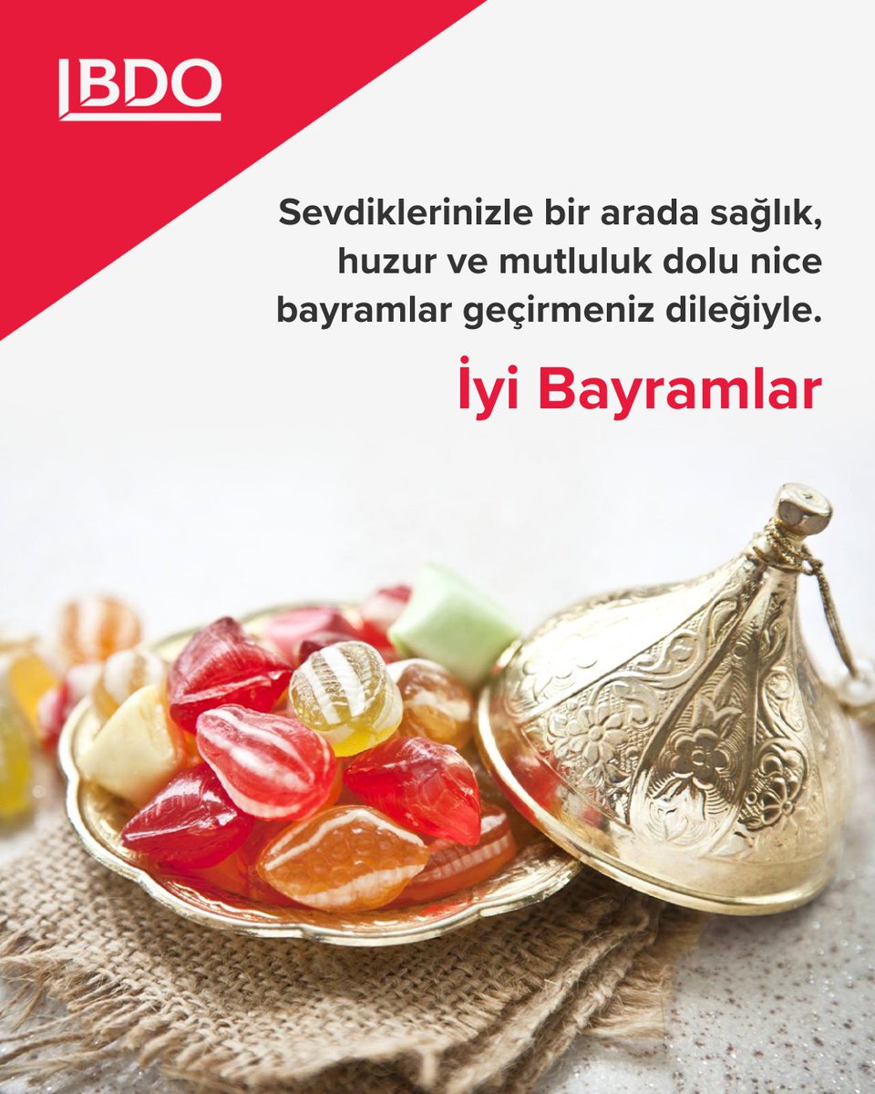 bdoturkiye's tweet photo. Sevdiklerinizle bir arada sağlık, huzur ve mutluluk dolu nice bayramlar geçirmeniz dileğiyle. İyi bayramlar.

#BDO #BDOTürkiye #RamazanBayramı https://t.co/EI1Jksq8dM
