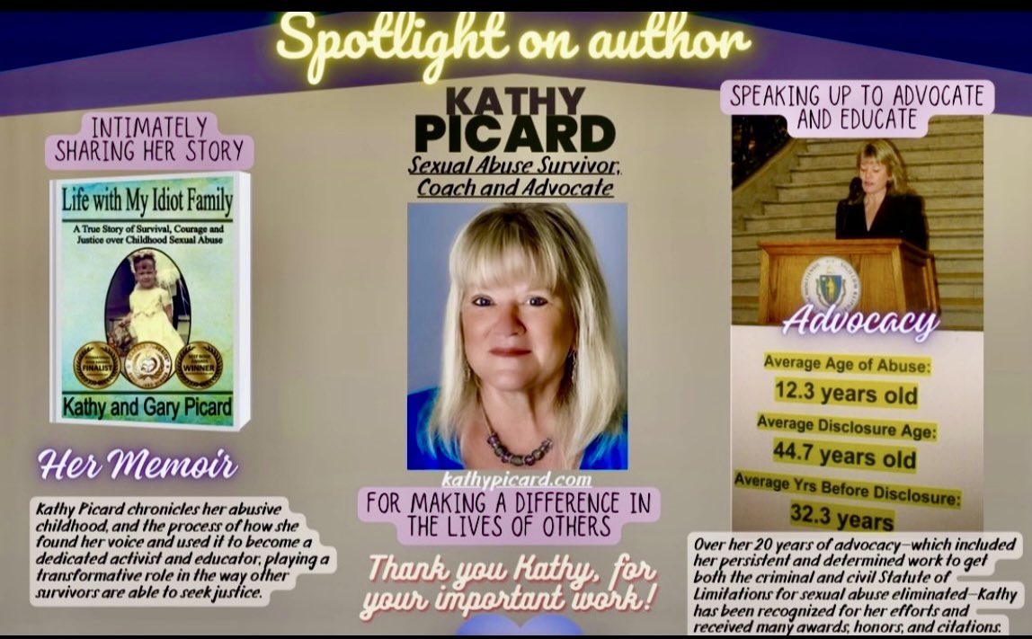 April is child abuse awareness month!
In news today..

wwlp.com/news/local-new…

Being an advocate for child sexual abuse (25 years) and an author of my children’s book! Please SHARE
Kathychildadvocate@gmail.com

Kathy Picard
iloveyousomuch.org