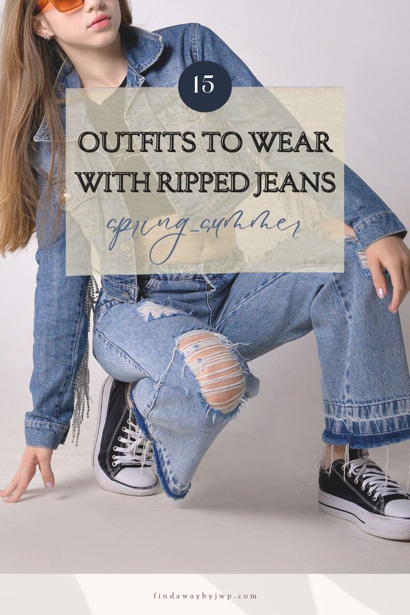 Check out 15 outfits to wear with ripped jeans this spring and summer and ideas on how to style them to look fashionable and on trend
findawaybyjwp.com/fashion/spring…

#outfit #outfits #OOTD #denim #jeans