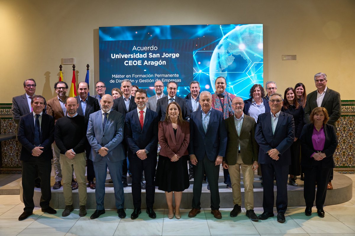 .<a href="/CEOEAragon/">CEOEAragon</a> y <a href="/_usj_/">Universidad San Jorge</a> han firmado la renovación del convenio a través del cual la patronal aragonesa continuará colaborando con el máster de Formación Permanente en Dirección y Gestión de Empresas que imparte la #USJ en su campus de Villanueva de Gállego.

cope.es/emisoras/arago…