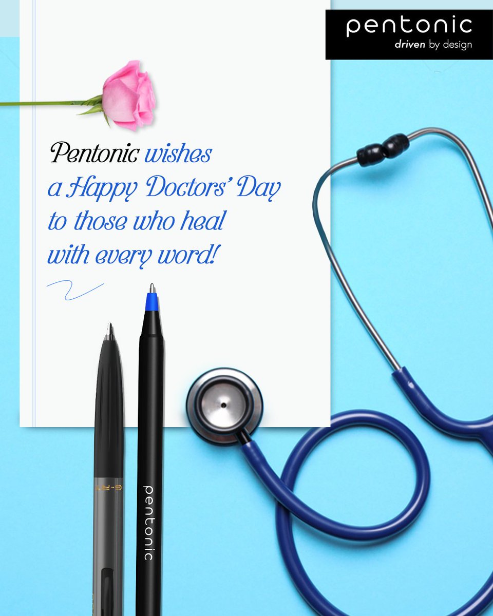 Every prescription, every note—your words bring healing. Happy Doctors’ Day!

#Pentonic #DrivenByDesign #Linc #Exams #SmoothWriting #BoldDesigns #WriteYourWay #ExploreNow #Stationery #DoctorsDay