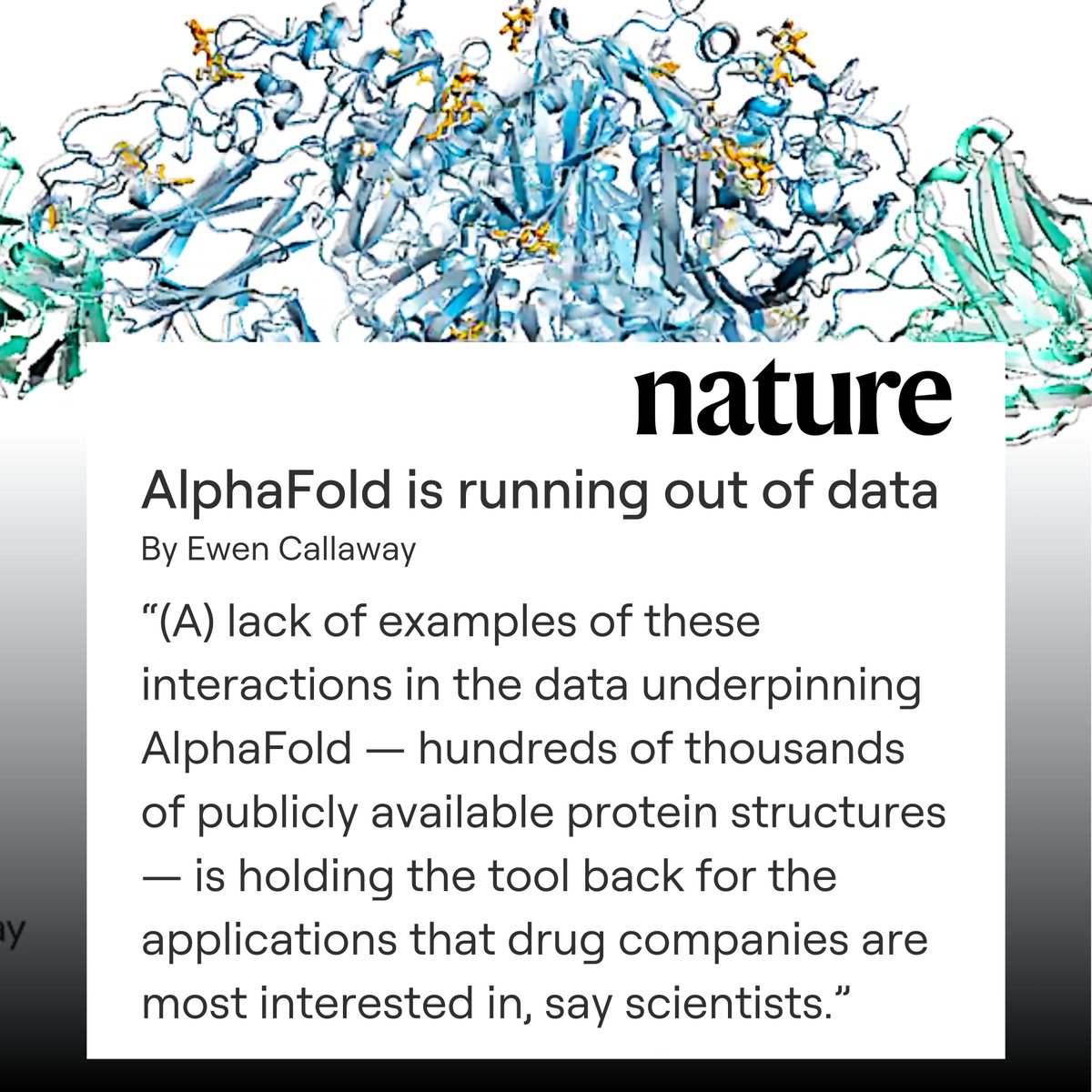 AI’s next leap in drug discovery needs new data. Our friends at <a href="/apheris_AI/">Apheris</a> are helping pharma pool what they have. At <a href="/Basecamp_Res/">Basecamp Research</a>, we built a new dataset from scratch. When trained on only a fraction of it, AlphaFold made 6x more accurate predictions.

Excited to be supporting