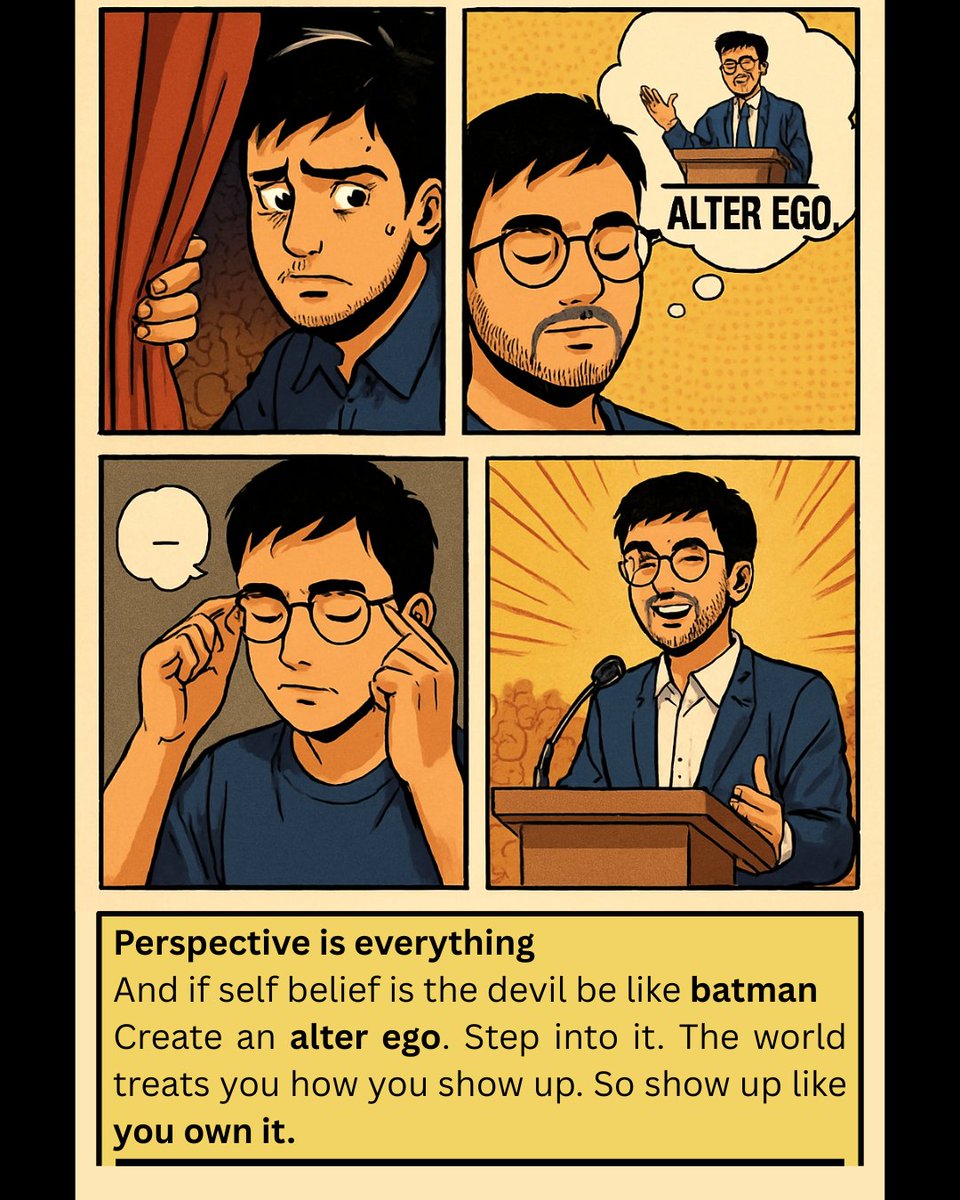tanmayeah's tweet photo. How to deal with Inner Fear.

Judgements, Rejections, Vocalising, Under-confidence.
Learnt from @AliAbdaal 's Feel Good Productivity. Took approx 4yrs to do it. But I guess better use of Chatgpt afterall. Loving this.

@Whysaksham your post, made me do it right away.
Action wins! https://t.co/86hLR9xFfH