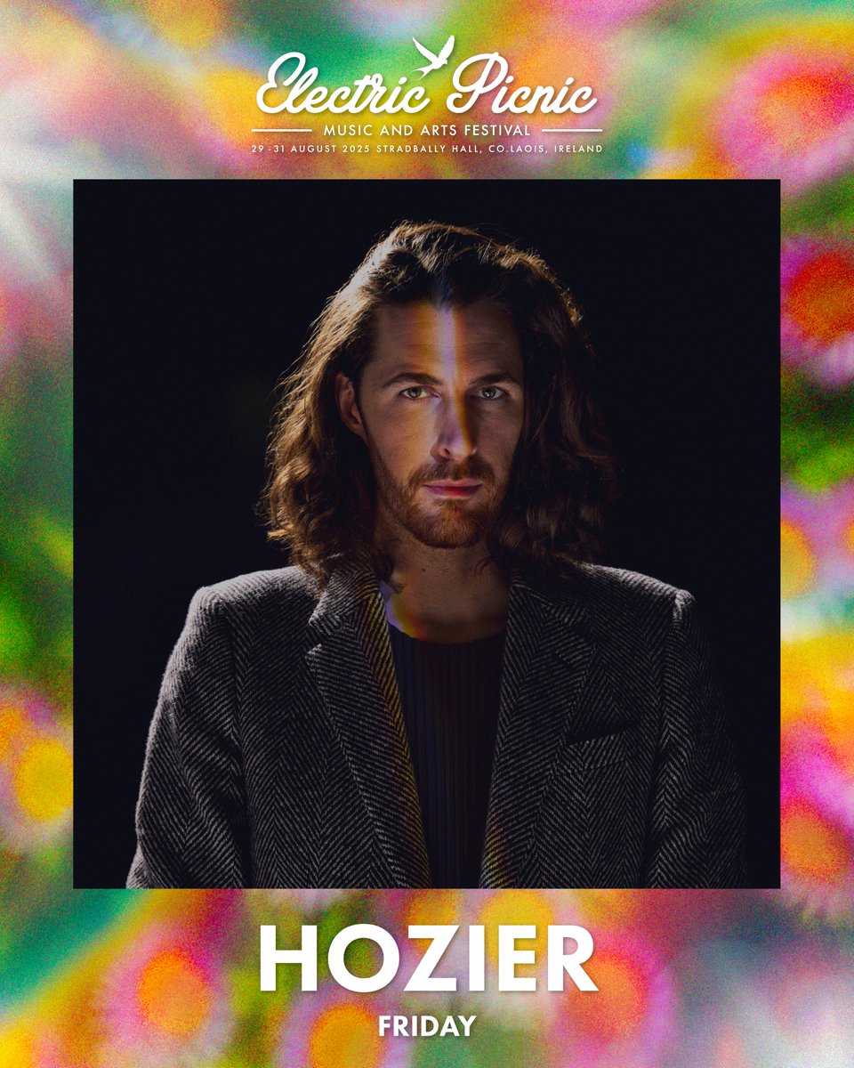 Hozier (@hozier) on Twitter photo Ireland, I'll see you on the main stage at <a href="/EPfestival/">Electric Picnic</a> on Friday the 29th of August 🖤 Ireland, I'll see you on the main stage at <a href="/EPfestival/">Electric Picnic</a> on Friday the 29th of August 🖤