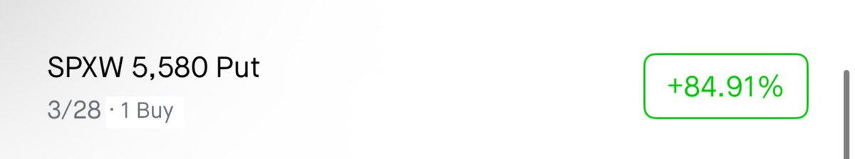 When I knew $SPX was going to print - stayed strong 💪🏾 PCE data 📉 learn the game - thank God for studying this Series 65 &amp; 7 stuff 😂🤫  that 84% from yesterday close going ⬆️🆙