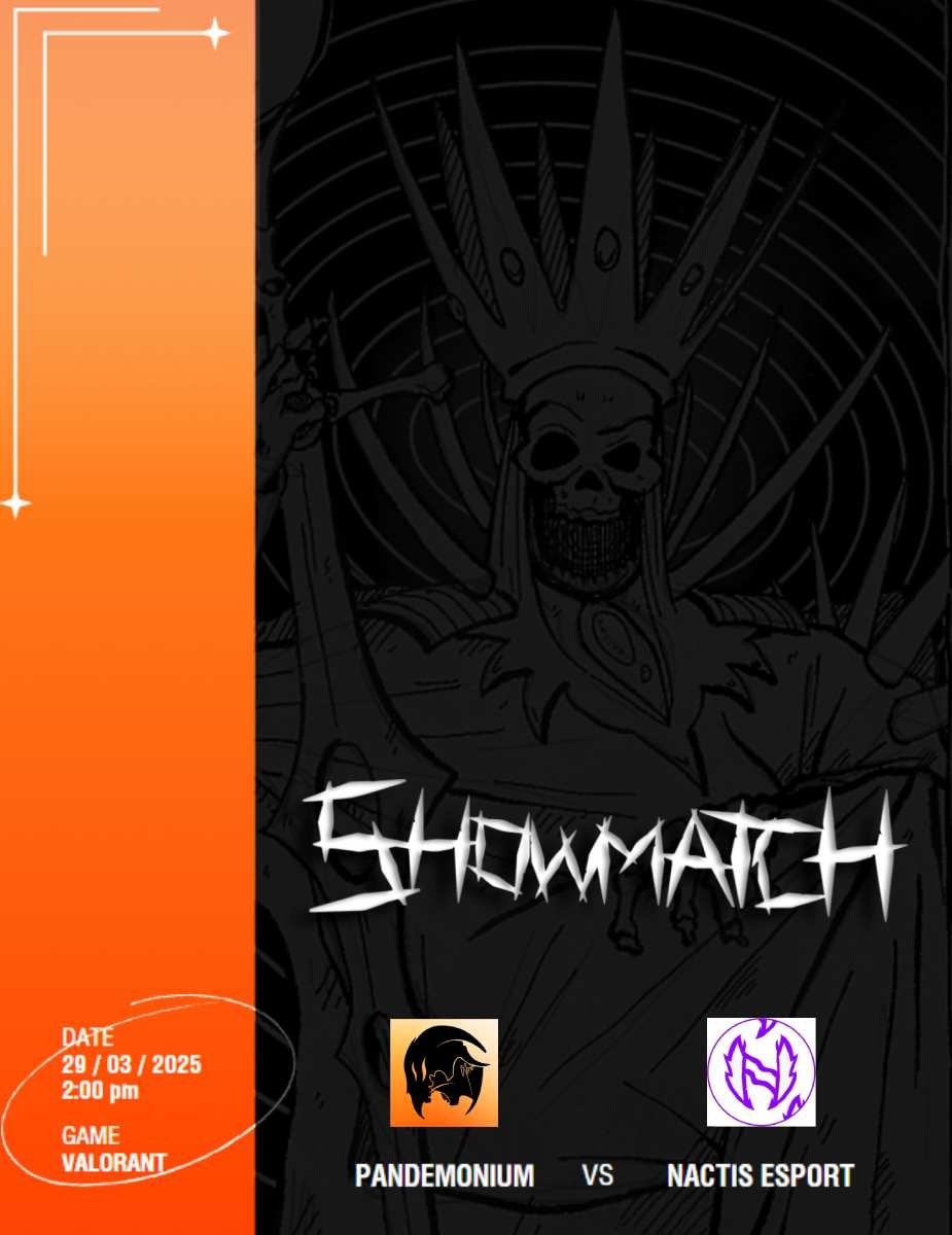 PandemoniumHQ (@pandemonium_aim) on Twitter photo Notre équipe valorant affrontera @NactisEsport pendant un showmatch endiablé ce samedi à 14H !
Tout sera caster par le grandiose <a href="/Tsuncasts/">Tsundere Alert</a> !
ça se fera sur sa chaine twitch : twitch.tv/tsunderealert Notre équipe valorant affrontera @NactisEsport pendant un showmatch endiablé ce samedi à 14H !
Tout sera caster par le grandiose <a href="/Tsuncasts/">Tsundere Alert</a> !
ça se fera sur sa chaine twitch : twitch.tv/tsunderealert