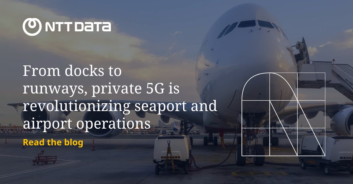 nttdata_inc's tweet image. Revolutionizing seaports and airports with #Private5G! ⛴️ 🛬

With real-time monitoring and advanced #Edge machine vision, private 5G ensures seamless operations and more. 

Learn on how we're paving the way for a smarter future: bit.ly/3QVsr1W