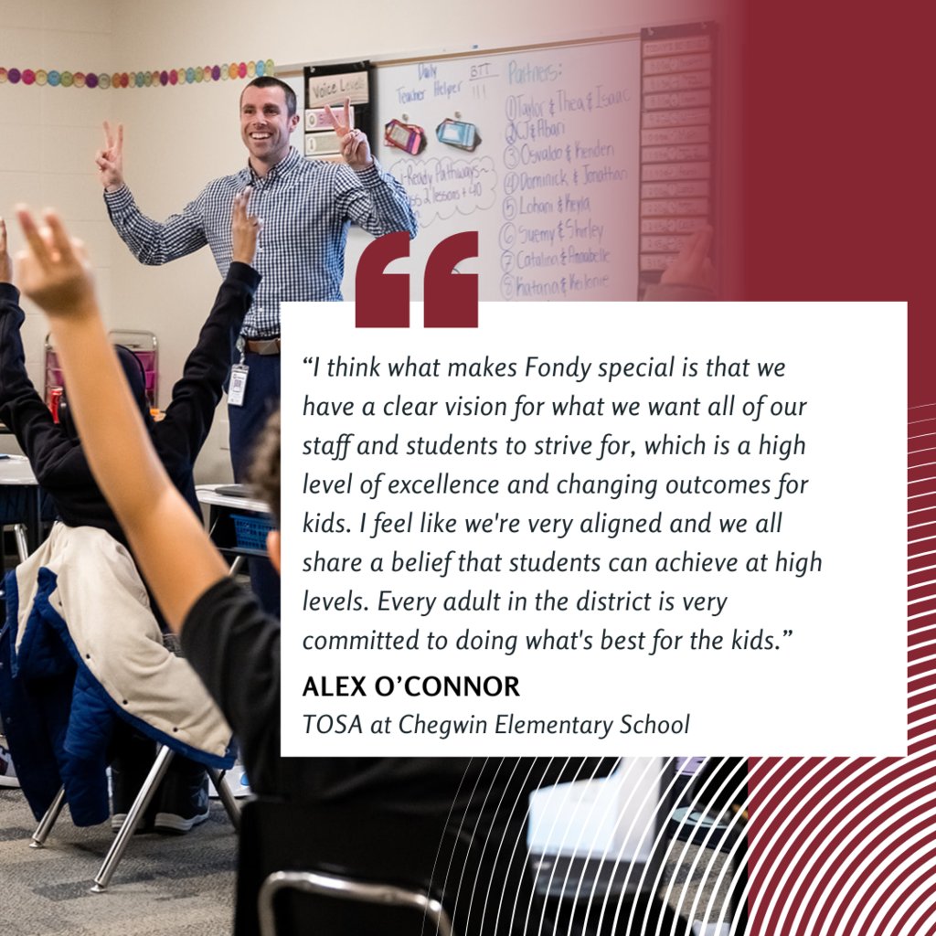 Teachers and staff are on the same page at Fondy. They are all working toward the same goal of changing outcomes for students. 

#FondyChangesOutcomes #FondDuLac #CardinalFamily
