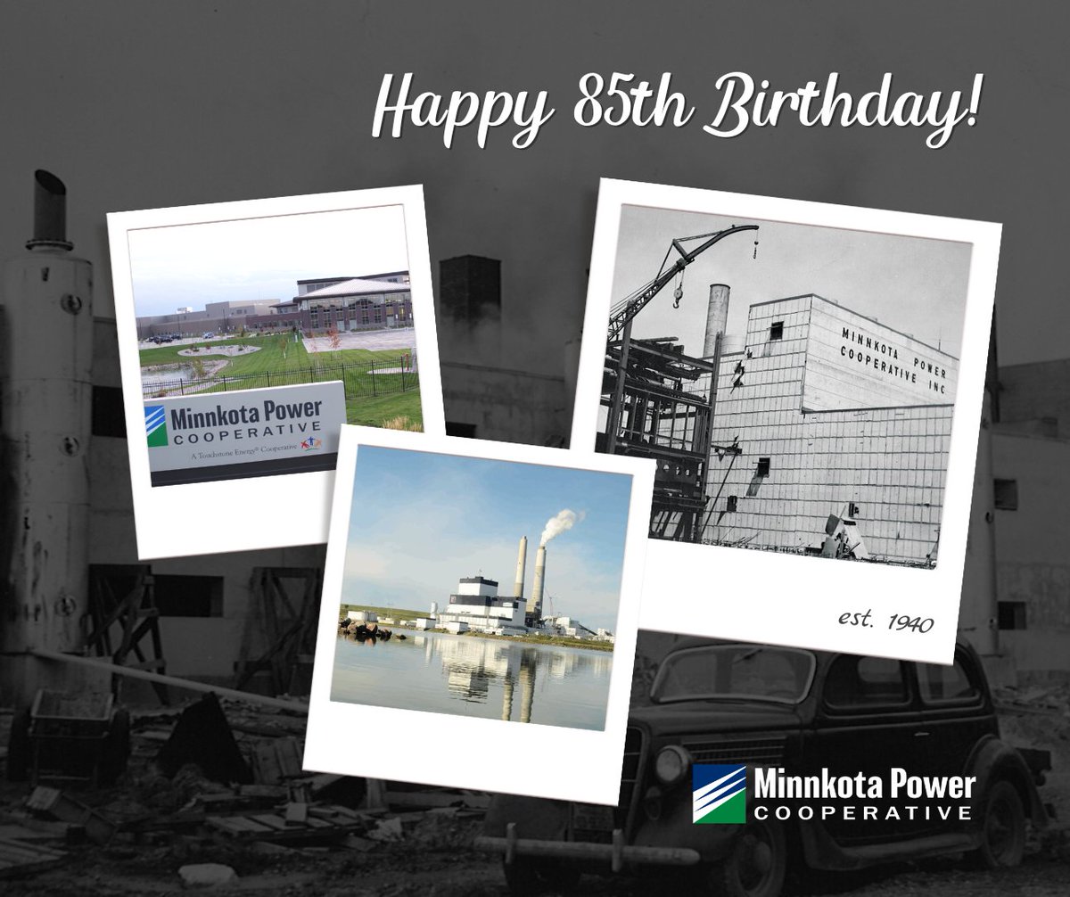 Minnkota is 85 years young today 🎉

We would like to take a moment to thank our members and employees for their years of trust and dedication. We will continue powering your homes, farms and businesses for years to come!

#happybirthday #poweron