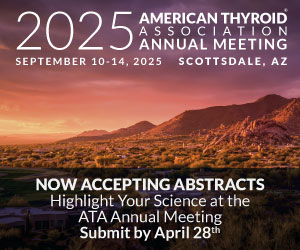 American Thyroid Association (@amthyroidassn) on Twitter photo Join us & showcase your work amongst leading experts in thyroidology at the 2025 ATA Annual Meeting. Regular call deadline is in 1 month, submit your research & cases TODAY!
ow.ly/9NK850V9Ar5
<a href="/doctrjp1/">Jesse Pasternak</a> <a href="/DrAKotwal/">Anupam Kotwal, MD, MSc, FACE, FRCP(Edin)</a> @jasosamd <a href="/MariaPapaleont1/">Maria Papaleontiou, MD</a> @tylercdrake <a href="/DoctorAngell/">Trevor E Angell MD</a> Join us & showcase your work amongst leading experts in thyroidology at the 2025 ATA Annual Meeting. Regular call deadline is in 1 month, submit your research & cases TODAY!
ow.ly/9NK850V9Ar5
<a href="/doctrjp1/">Jesse Pasternak</a> <a href="/DrAKotwal/">Anupam Kotwal, MD, MSc, FACE, FRCP(Edin)</a> @jasosamd <a href="/MariaPapaleont1/">Maria Papaleontiou, MD</a> @tylercdrake <a href="/DoctorAngell/">Trevor E Angell MD</a>