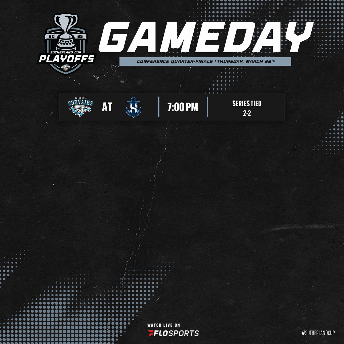 1 game tonight! The Sailors &amp; Corvairs battle in Port Colborne

📱 Mobile App Updates | GOJHL App
📺 Watch Live | <a href="/FloHockey/">FloHockey</a>

#GOJHL | #SutherlandCup