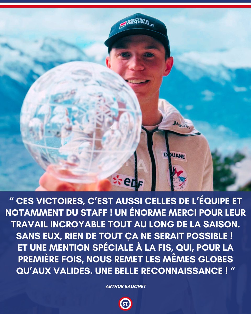 🇫🇷 Les remerciements d'Arthur Bauchet après son septième globe de cristal 🤩

Légende du para ski alpin 🥇