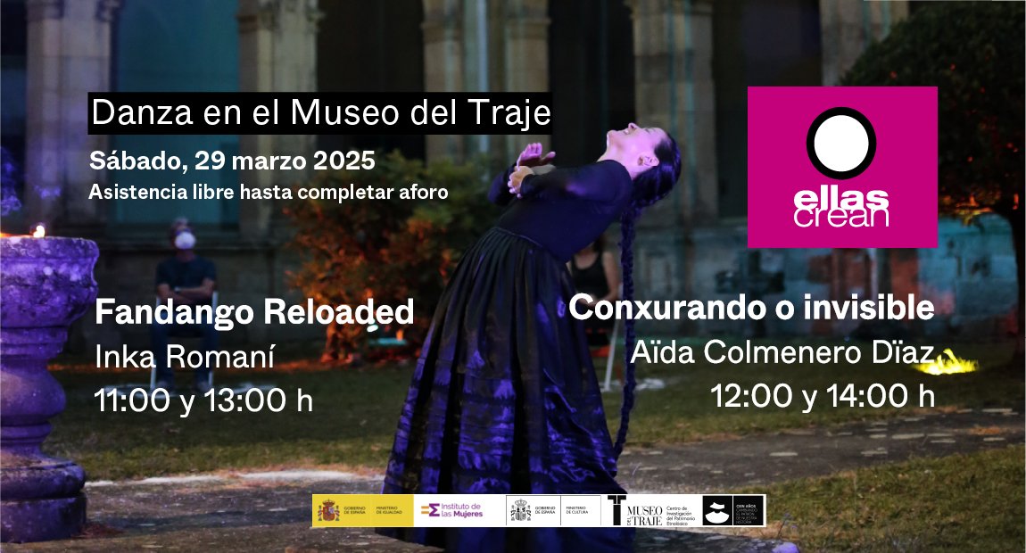 Mañana a partir de las 11:00 h y en varios pases hasta las 14:00 h 🎶 bit.ly/42dFDVh 
#DanzaenlosMuseos
#FestivalEllasCrean