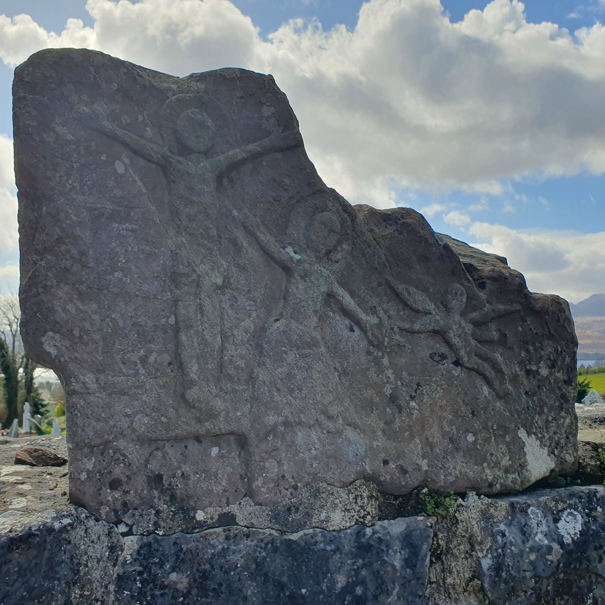 Bitterly cold day at Aghadoe  church and round tower