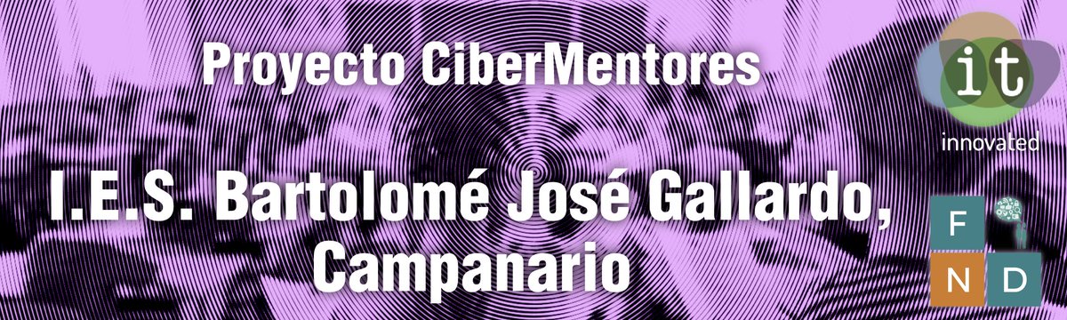 🆕Foroexperiencia con CiberBartolomentores de Campanario

👥Alumnado que enseña a sus iguales sobre propiedad intelectual y peligros de Internet en el IES Bartolomé José Gallardo, dentro del programa FND.

🔗cutt.ly/yrpVokiu