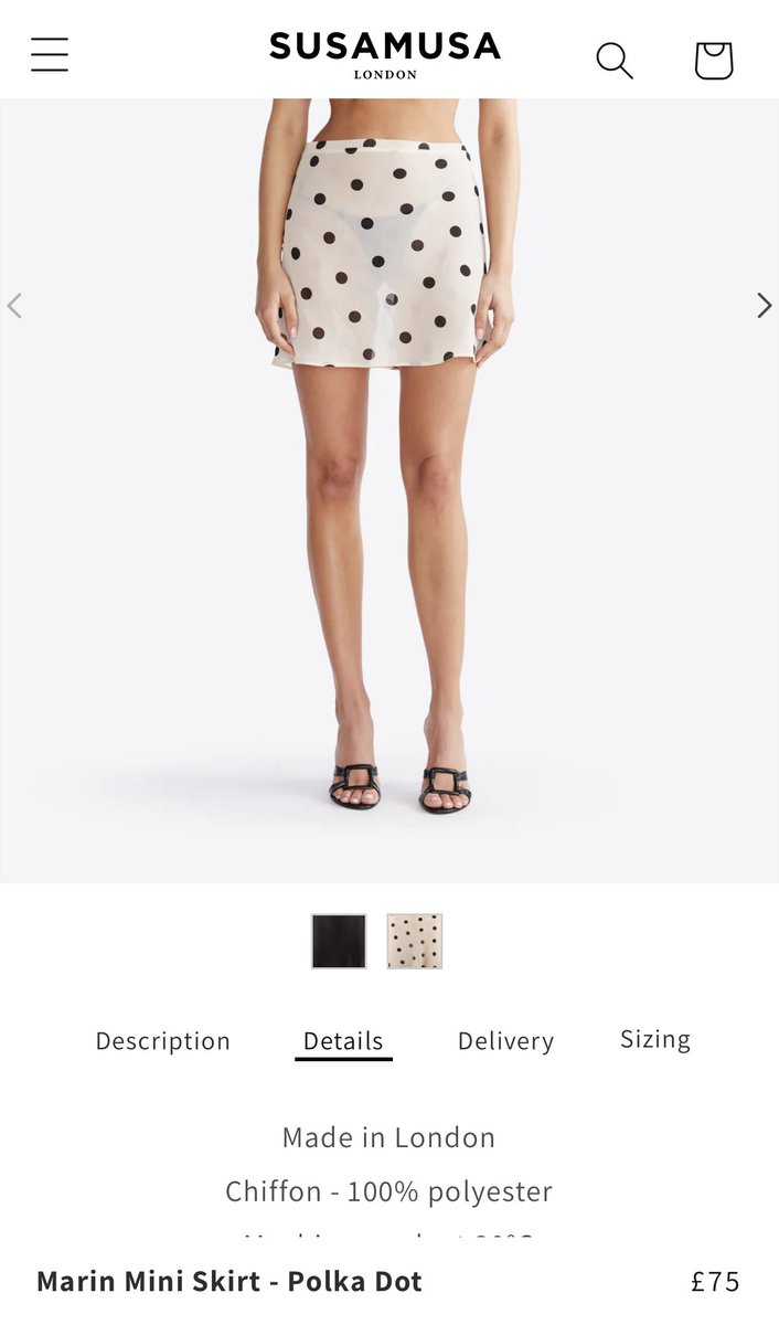 I’m sorry but susamusa making a chiffon skirt made of 100% polyester and charging £75 is beyond ridiculous… why are these brands doing stuff like this?