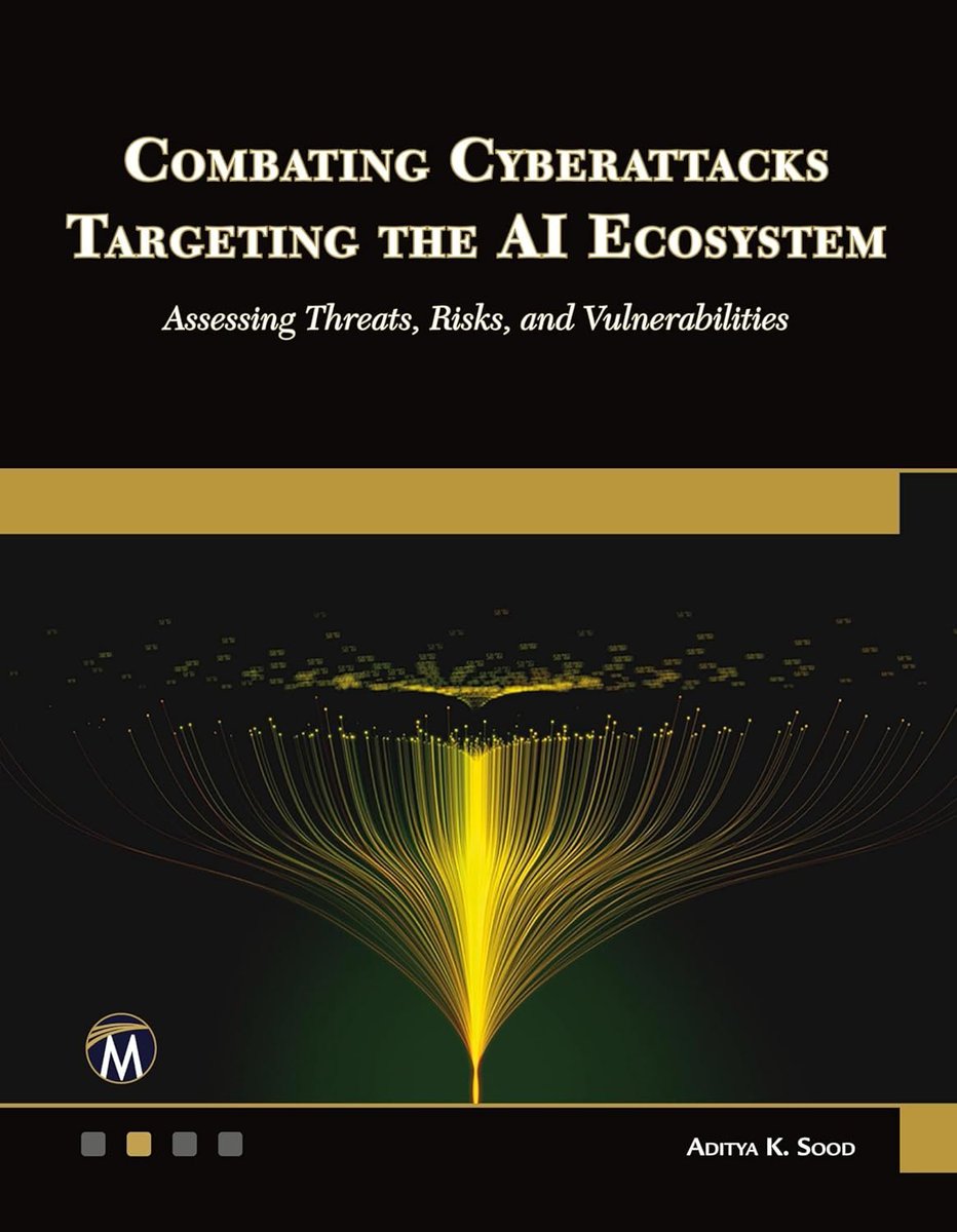 ACM Education & Learning Center (@acmeducation) on Twitter photo Now available for ACM Members: "Combating Cyberattacks Targeting the AI Ecosystem: Assessing Threats, Risks, and Vulnerabilities," by <a href="/AdityaKSood/">Aditya K Sood</a>. The book highlights hands-on technical approaches to detect security flaws in AI systems & apps utilizing... share.percipio.com/cd/JUo3dpZEilQ Now available for ACM Members: "Combating Cyberattacks Targeting the AI Ecosystem: Assessing Threats, Risks, and Vulnerabilities," by <a href="/AdityaKSood/">Aditya K Sood</a>. The book highlights hands-on technical approaches to detect security flaws in AI systems & apps utilizing... share.percipio.com/cd/JUo3dpZEilQ