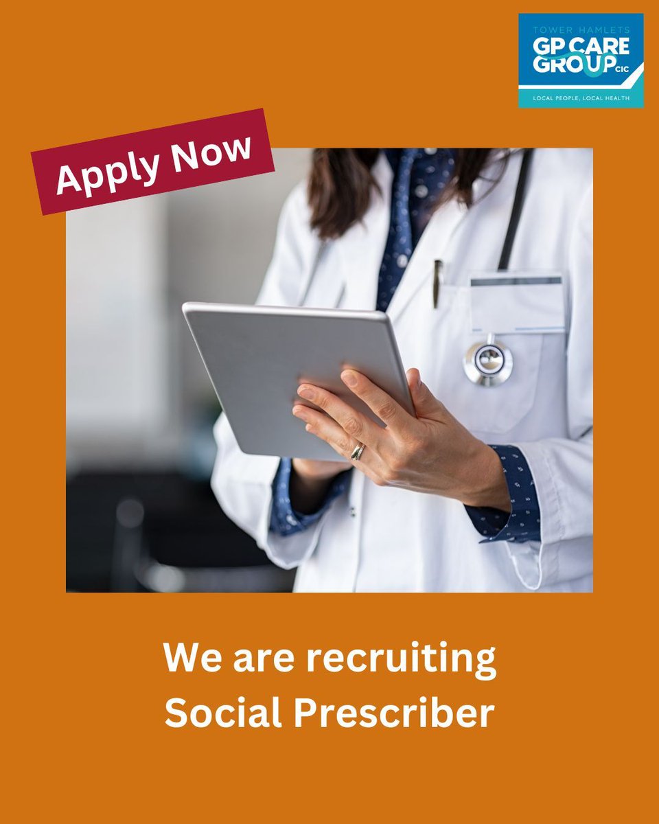 We're hiring a Social Prescriber for our Start for Life Health Visiting Workforce Pilot!

👶 Support families from conception to 1001 days
🤝 Work with HV teams + local partners
Secondments welcome!

Apply now 👉 buff.ly/ZeRKuln 
#NHSCareers  #SocialPrescribing