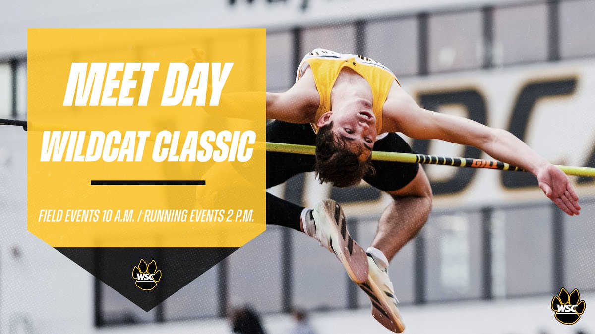 Wayne State Wildcats (@wscwildcats) on Twitter photo MEET DAY - <a href="/WSCXCTF/">Wayne State College Cross Country/Track & Field</a> hosting the Wildcat Outdoor Classic today at LeRoy Simpson Track/Bob Cunningham Field. Field events start at 10 a.m. and running events begin at 2 p.m. #PlayforthePaw MEET DAY - <a href="/WSCXCTF/">Wayne State College Cross Country/Track & Field</a> hosting the Wildcat Outdoor Classic today at LeRoy Simpson Track/Bob Cunningham Field. Field events start at 10 a.m. and running events begin at 2 p.m. #PlayforthePaw