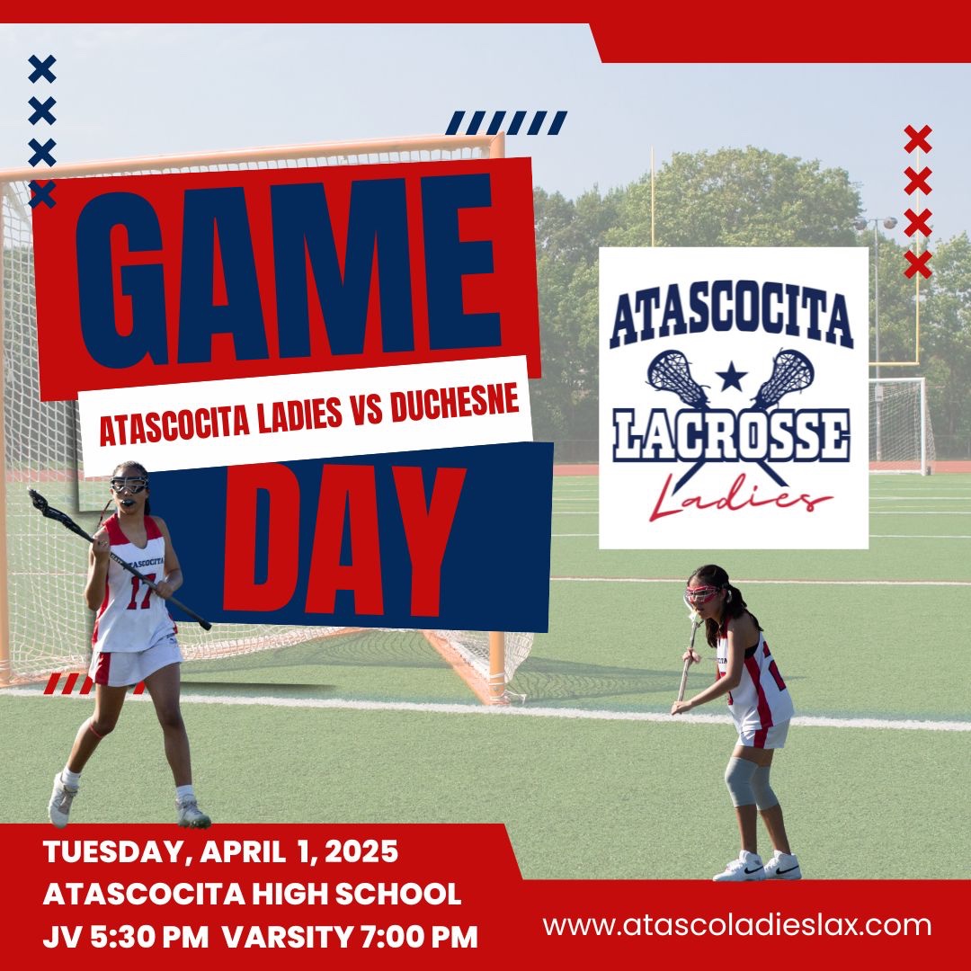 Let’s get ready for our home game April 1, 2025 
JV 5:30 PM Varsity 7:00 PM @Atascocita High School Field