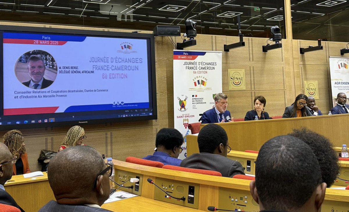Denis BergĂ© (@denisberge) on Twitter photo Ce matin intervention pour <a href="/Africalink3/">Africalink</a> au SĂ©nat Ă lâoccasion de la 6eme Ă©dition de la journĂ©e dâĂ©changes France Cameroun organisĂ©e par lâEFRACAM prĂ©sidĂ©e par mon ami Pierre De GaĂ©tan Njikam đđ». Jâai eu le plaisir et lâhonneur de porter le message dâun business gagnant gagnant Ce matin intervention pour <a href="/Africalink3/">Africalink</a> au SĂ©nat Ă lâoccasion de la 6eme Ă©dition de la journĂ©e dâĂ©changes France Cameroun organisĂ©e par lâEFRACAM prĂ©sidĂ©e par mon ami Pierre De GaĂ©tan Njikam đđ». Jâai eu le plaisir et lâhonneur de porter le message dâun business gagnant gagnant