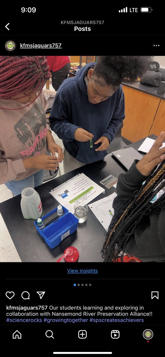 KFMSjaguars757's tweet image. Our students learning and exploring in collaboration with Nansemond River Preservation Alliance!!
#sciencerocks #growingtogether #SPSCreatesAchievers