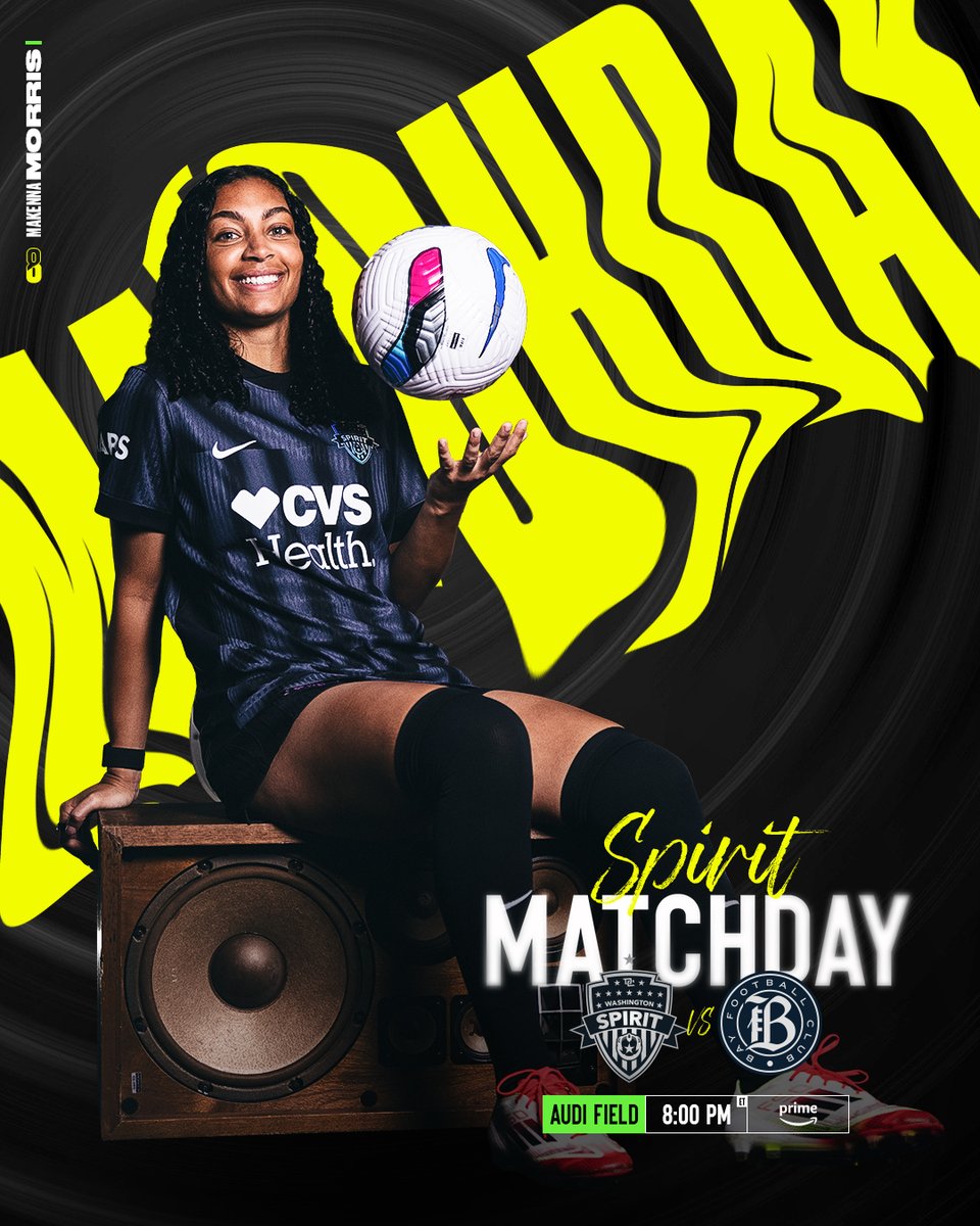 Washington Spirit (@washspirit) on Twitter photo Friday night fútbol 🖤
🆚 Bay FC
⏰ 8pm ET
📍 Audi Field
📺 <a href="/SportsonPrime/">Sports on Prime</a>
🎟️ bit.ly/4iPxb5c
#ThatsTheSpirit Friday night fútbol 🖤
🆚 Bay FC
⏰ 8pm ET
📍 Audi Field
📺 <a href="/SportsonPrime/">Sports on Prime</a>
🎟️ bit.ly/4iPxb5c
#ThatsTheSpirit