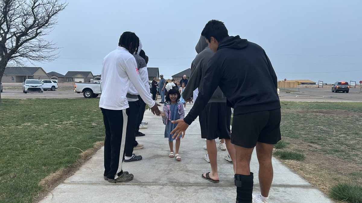 On top of today being our spring game we were lucky enough to start our day with a Hi-Five-Friday at Sundown Lane Elementary!