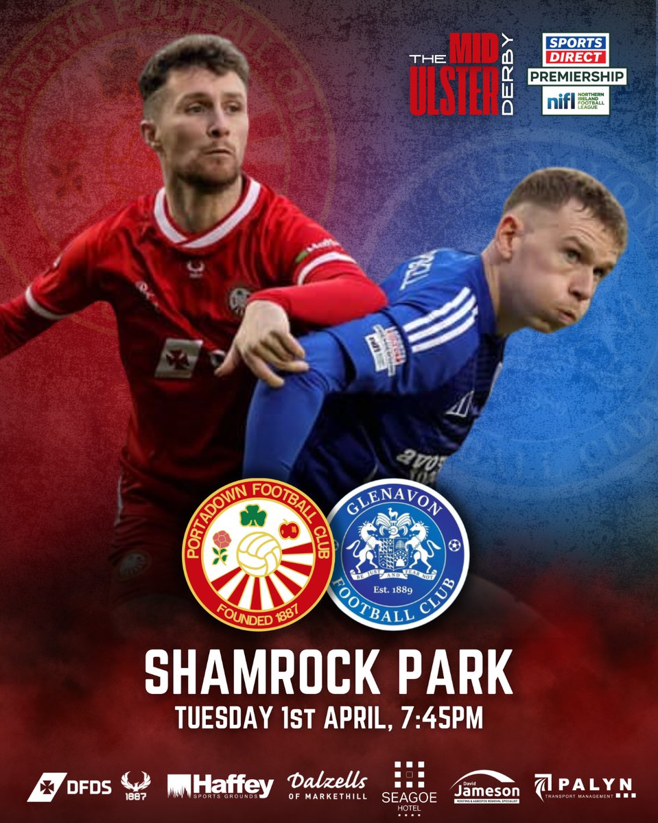 Portadownfc's tweet photo. โณ๏ธ ๐ง๐ต๐ฒ ๐น๐ฎ๐๐ ๐ ๐ถ๐ฑ-๐จ๐น๐๐๐ฒ๐ฟ ๐ฑ๐ฒ๐ฟ๐ฏ๐ ๐ผ๐ณ ๐๐ต๐ฒ ๐๐ฒ๐ฎ๐๐ผ๐ป
The race for 7th & a European play-off place begins on Tuesday evening
๐ซ https://t.co/TH0a4Y6vBz
#TheFinalFive https://t.co/EDssW6Aezh