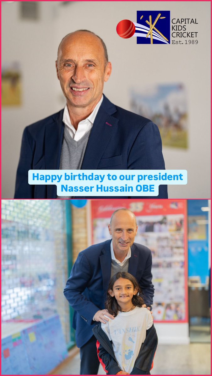 Happy birthday to our President <a href="/nassercricket/">Nasser Hussain</a> Many happy returns 🎉