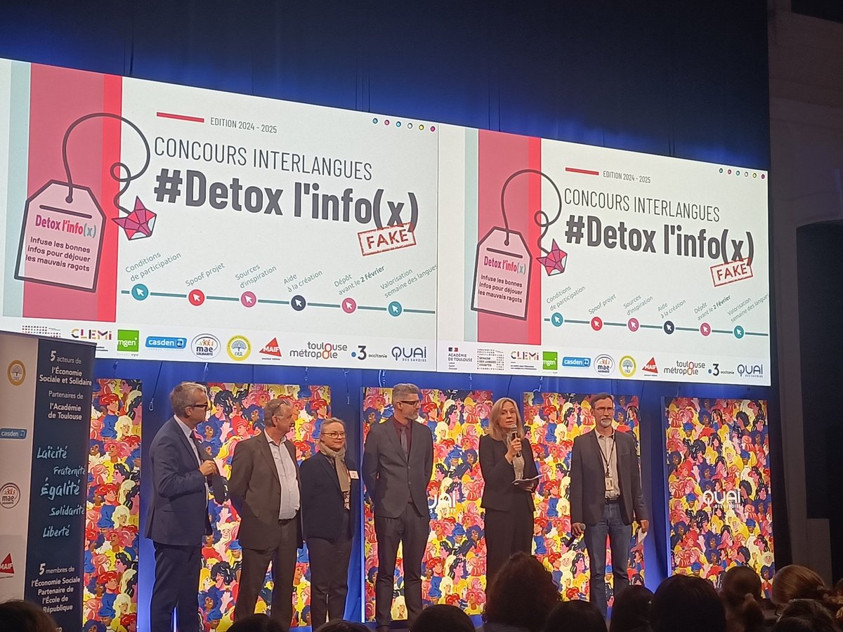 🙏Un grand merci au <a href="/QuaiDesSavoirs/">Quai Des Savoirs</a> pour son  accueil des lauréats du concours interlangues détox l'infox  <a href="/MilanPresse/">MilanPresse</a> et synapse pour la mise en place des différents ateliers 📰🎬🎥#EducMédiasInfo