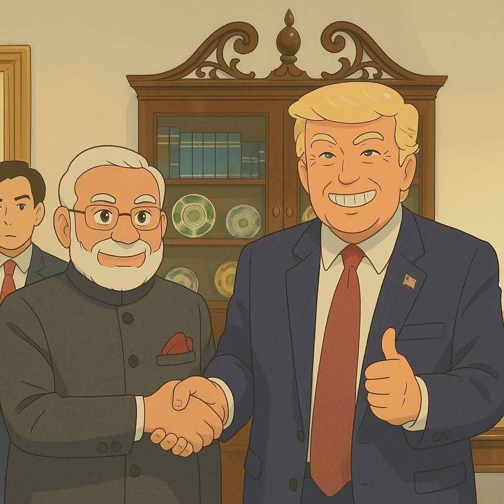 divyeshakbari79's tweet photo. Leading with Vision, Empowering a Nation.

#Ghibli
#PMModiInGhibli https://t.co/TbKQKkhKVS